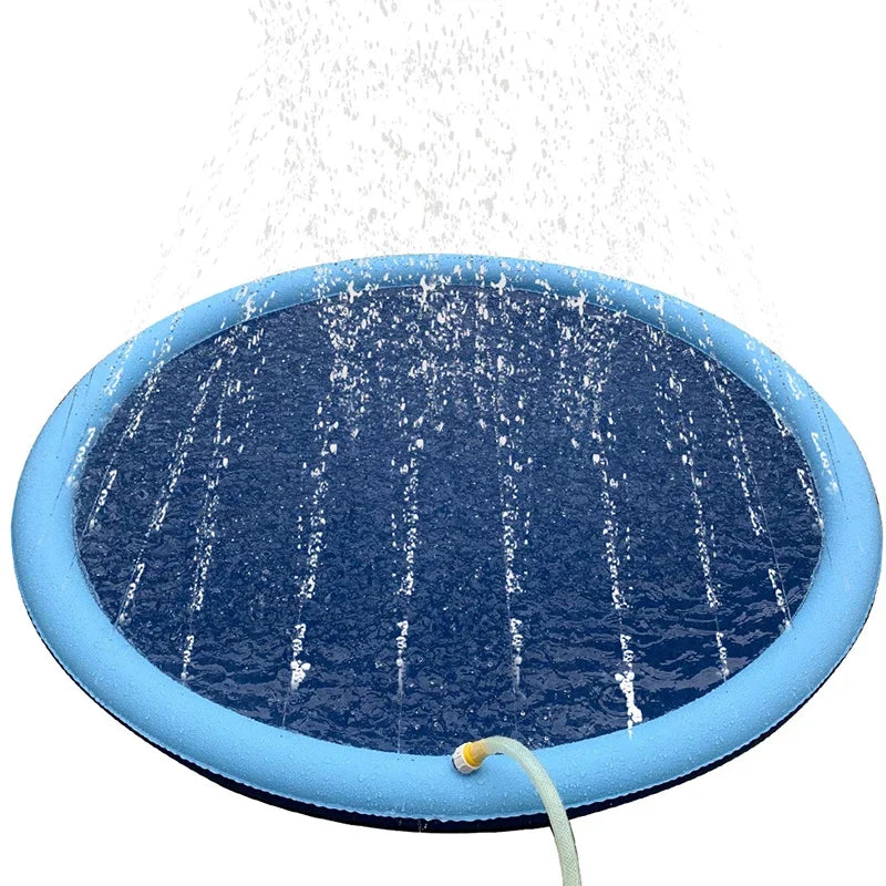 Dog Splash Sprinkler Pool – Summer Cooling Pad for Pets
