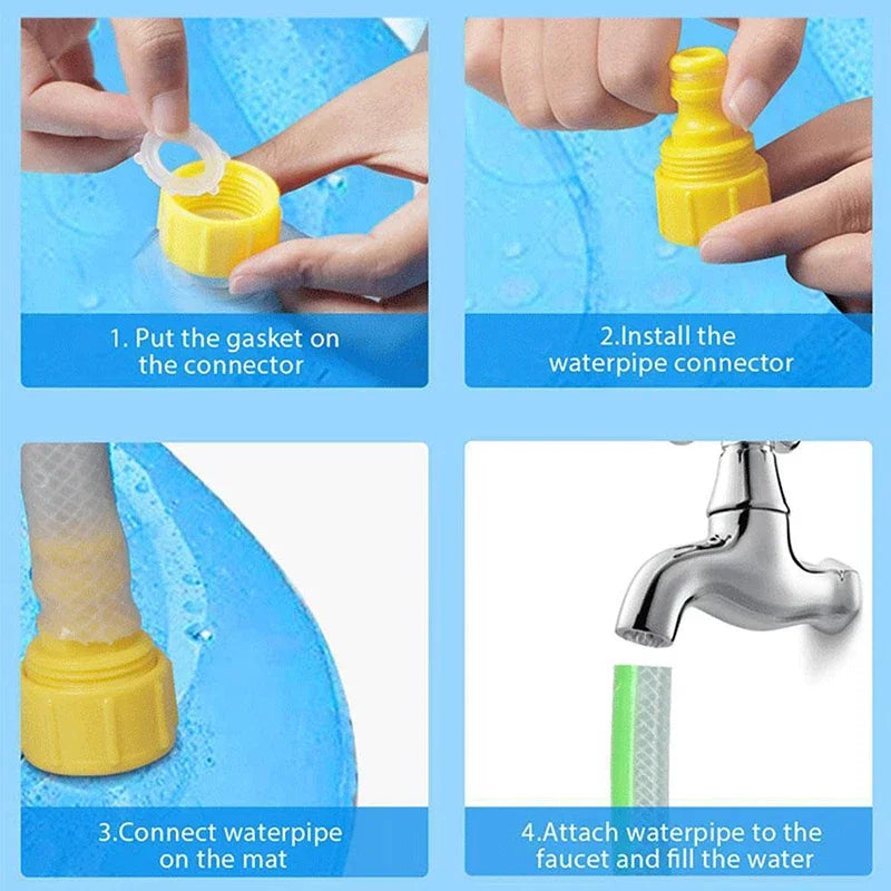 Dog Splash Sprinkler Pool – Summer Cooling Pad for Pets