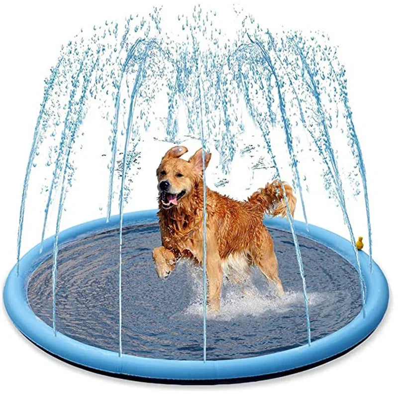 Dog Splash Sprinkler Pool – Summer Cooling Pad for Pets
