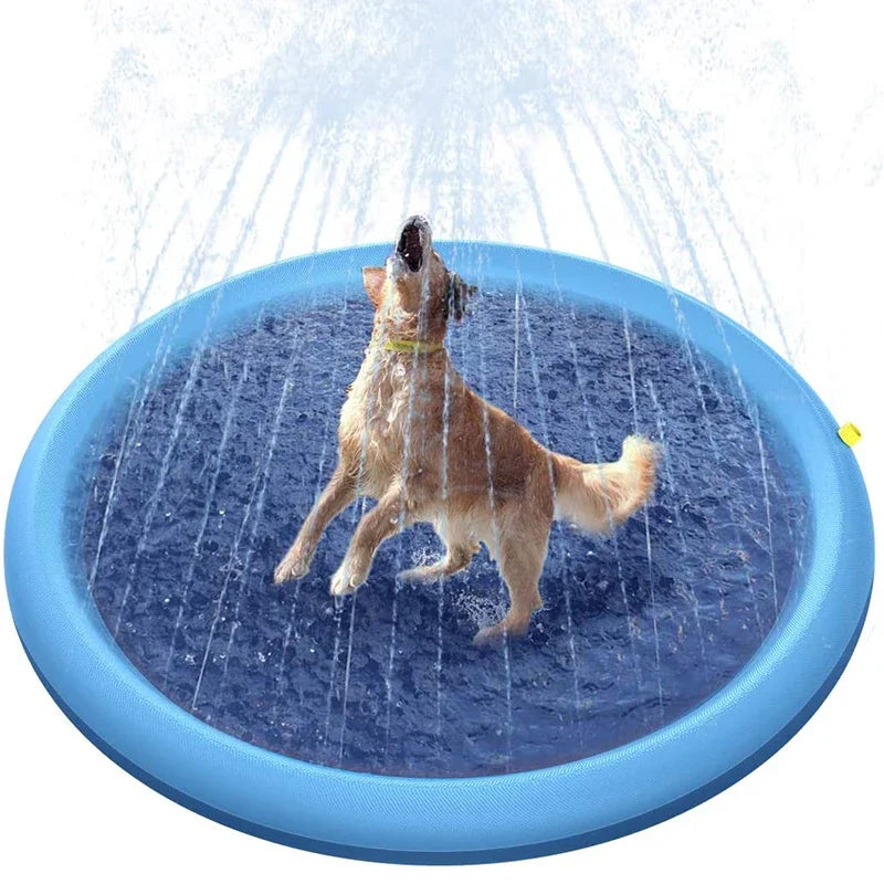 Dog Splash Sprinkler Pool – Summer Cooling Pad for Pets